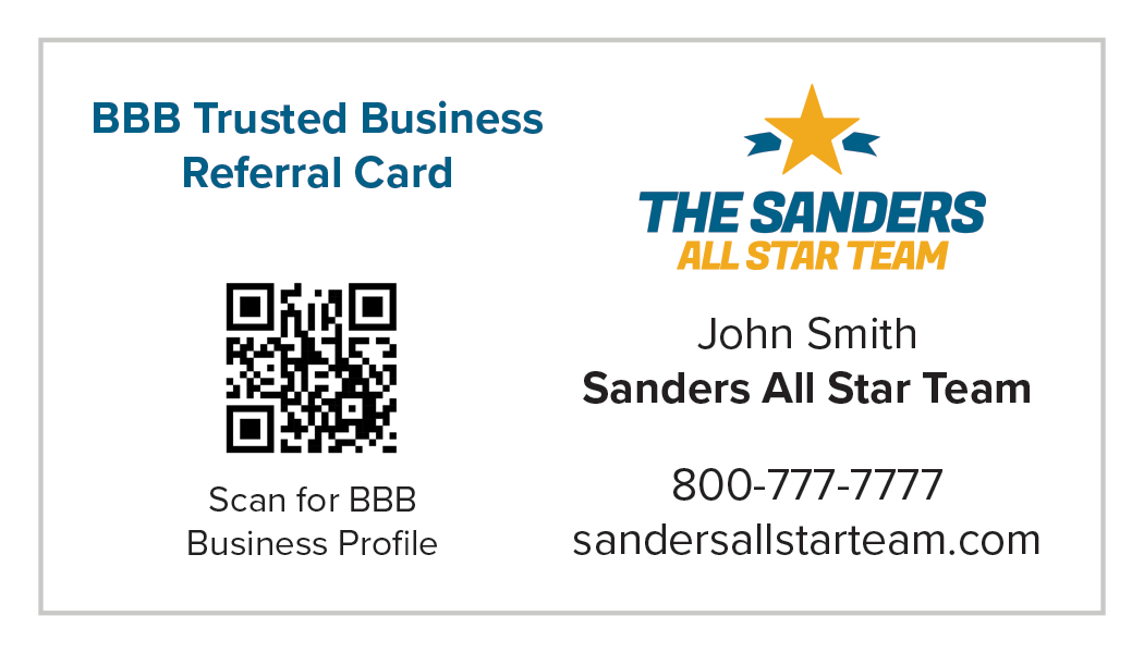 Accredited Business Referral Cards