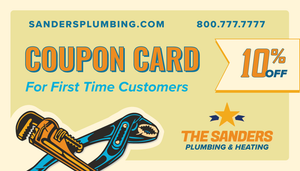 sample coupon card in vintage style