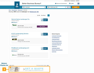 BBB.org Display Ad: Bottom Placement