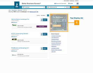 BBB.org Display Ad: Top Placement
